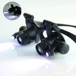 Lente d'ingrandimento binoculare LED 10X/20X - immagine 4