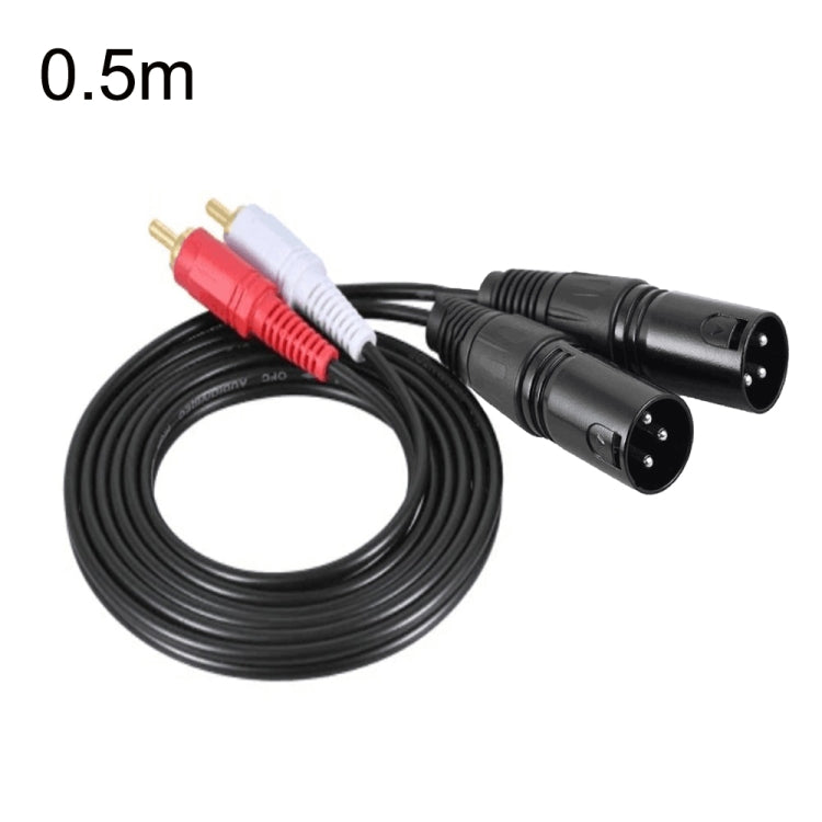 Cavo audio bilanciato 2RCA a 2XLR 0,5-3 metri