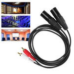 Cavo audio bilanciato 2RCA a 2XLR 0,5-3 metri