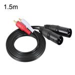 Cavo audio bilanciato 2RCA a 2XLR 0,5-3 metri