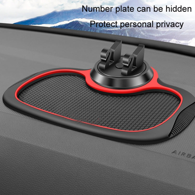 Tappetino antiscivolo con targa parcheggio digitale per auto