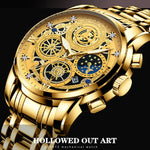 BINBOND 4010 Orologio al quarzo luminoso impermeabile
