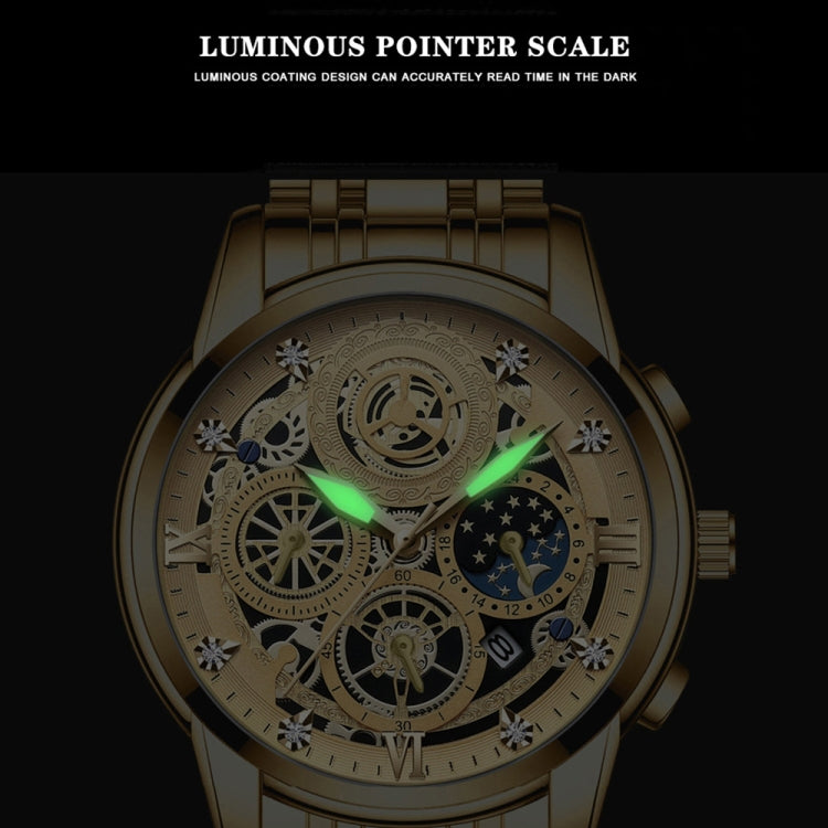 BINBOND 4010 Orologio al quarzo luminoso impermeabile