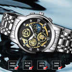 BINBOND 4010 Orologio al quarzo luminoso impermeabile