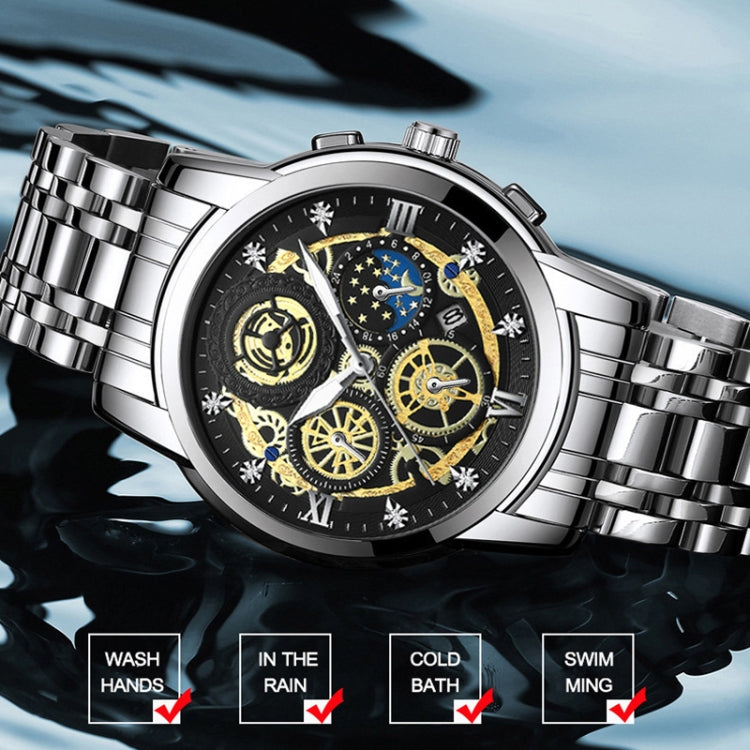 BINBOND 4010 Orologio al quarzo luminoso impermeabile