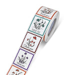 5 rotoli etichette adesive quadrate 38x38mm per sigillo