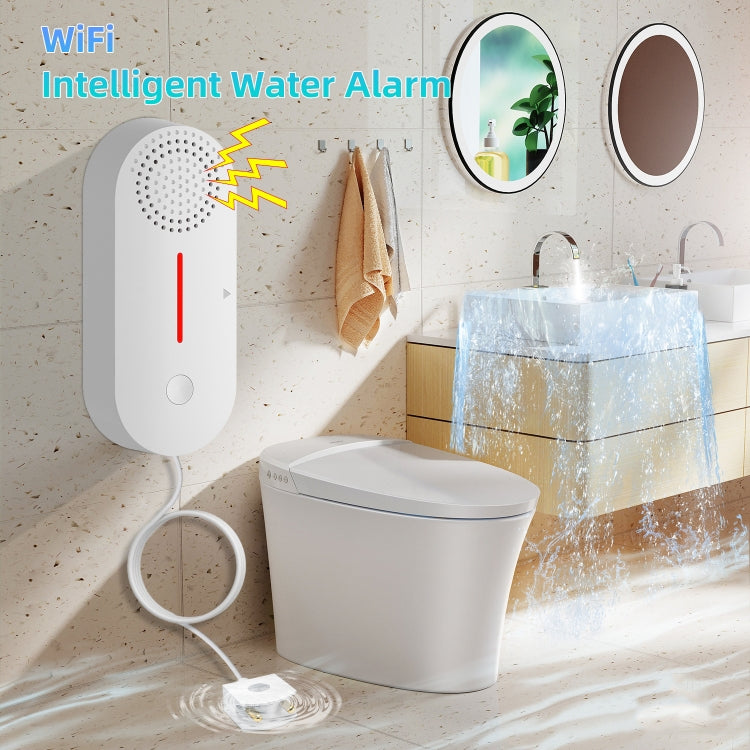 Allarme immersione acqua Tuya WiFi con suono e luce
