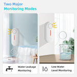 Allarme immersione acqua Tuya WiFi con suono e luce