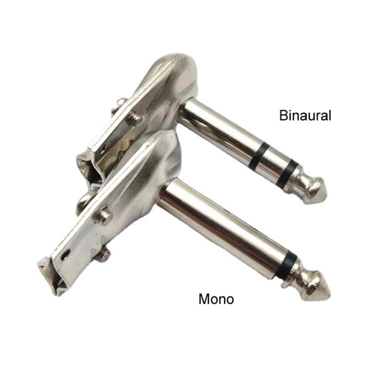 Connettore audio maschio 6,35mm angolo retto per chitarra