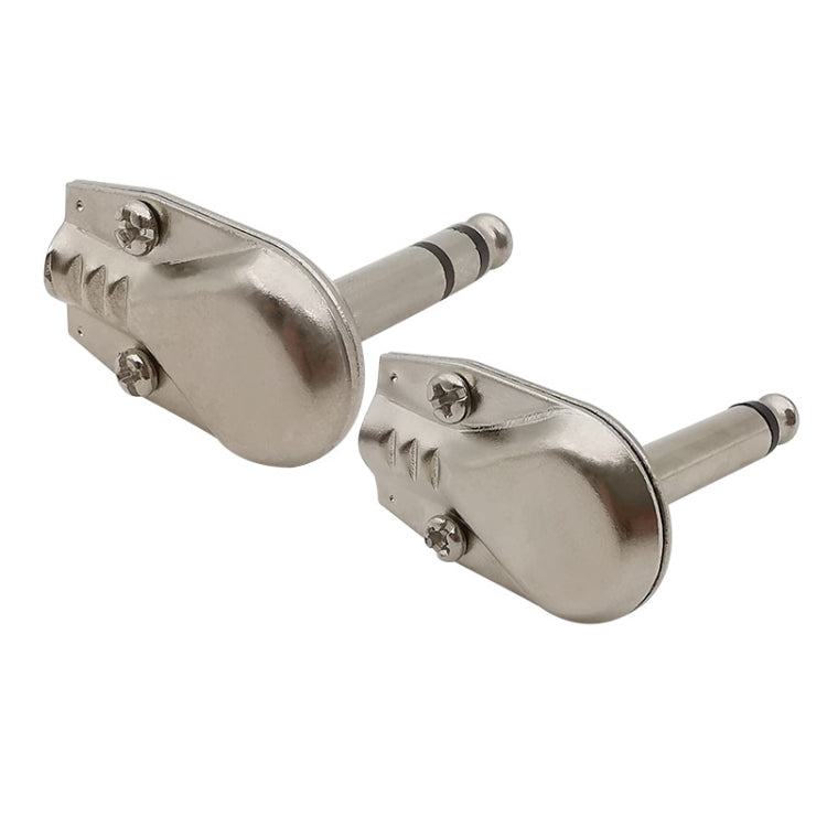Connettore audio maschio 6,35mm angolo retto per chitarra