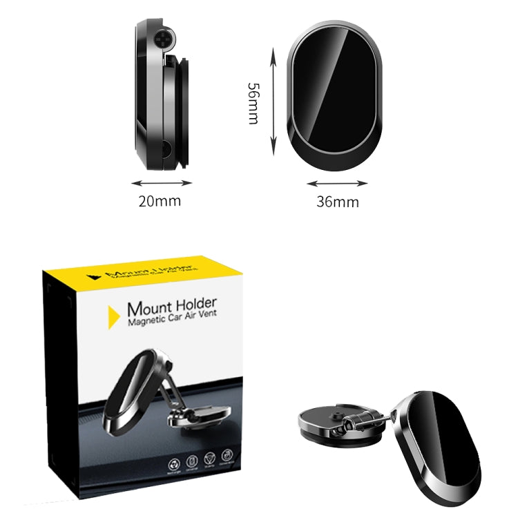 Supporto magnetico auto rotante pieghevole per smartphone