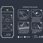 Supporto magnetico auto rotante pieghevole per smartphone