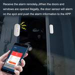 Sensore magnetico porta Tuya WiFi con allarme sonoro e luminoso