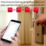 Sensore magnetico porta Tuya WiFi con allarme sonoro e luminoso