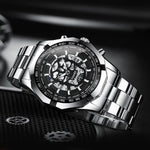Orologio al quarzo BINBOND S034 impermeabile 30M