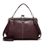 Borsa a tracolla vintage in pelle regolabile 29x7x23 cm