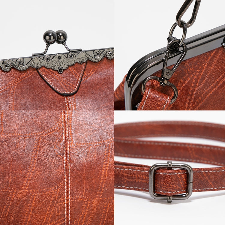 Borsa a tracolla vintage in pelle regolabile 29x7x23 cm