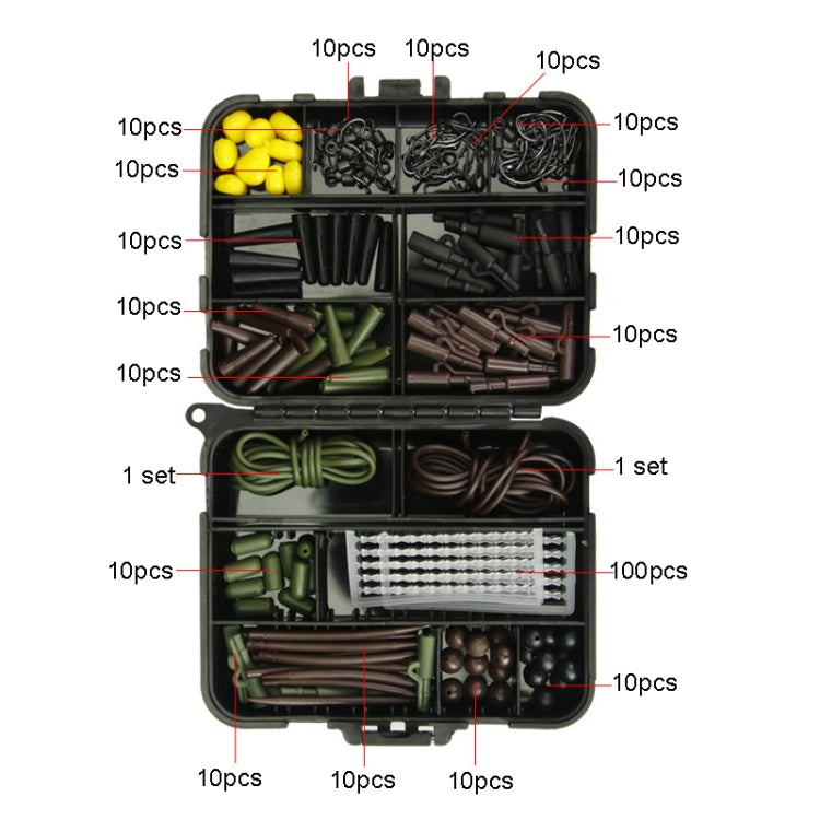 Set accessori pesca 272 pezzi con ami e attrezzatura