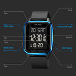 SKMEI 1858 Orologio LED digitale impermeabile 50m