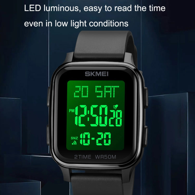 SKMEI 1858 Orologio LED digitale impermeabile 50m