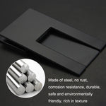 Portasigarette pieghevole in acciaio inox 2 pezzi