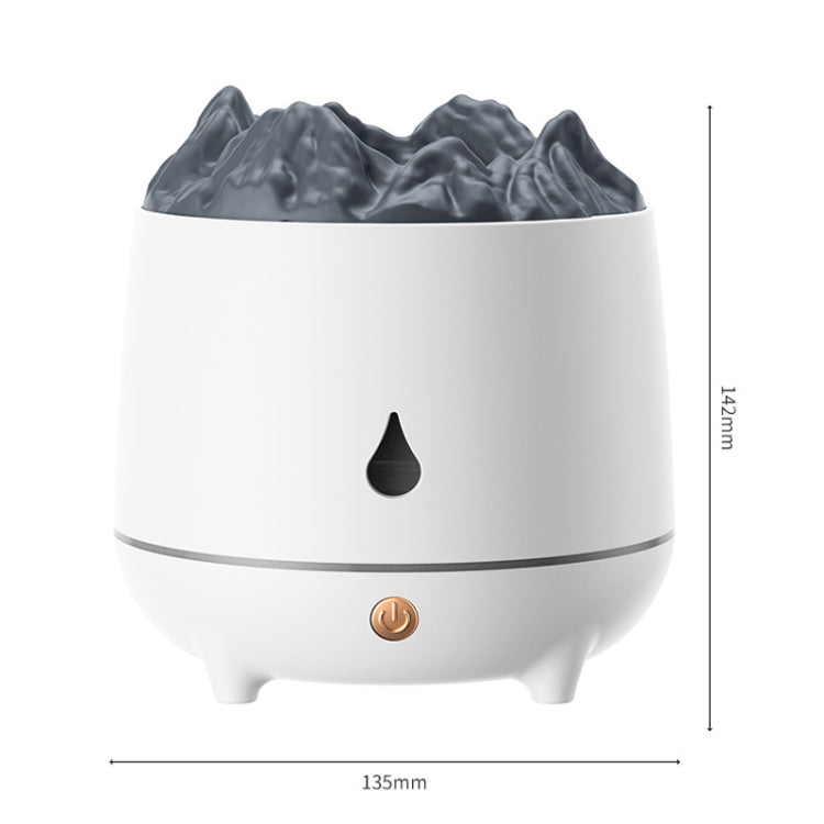 Macchina per aromaterapia con umidificatore a fiamma simulata