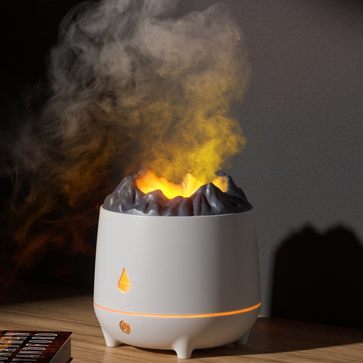 Macchina per aromaterapia con umidificatore a fiamma simulata