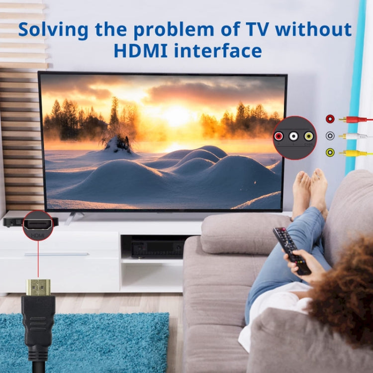 Cavo HDMI a AV/3RCA 1,5 metri con connettori placcati oro
