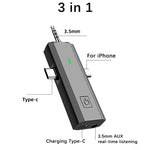 Microfono Lavalier Wireless 3 in 1 per smartphone e fotocamere