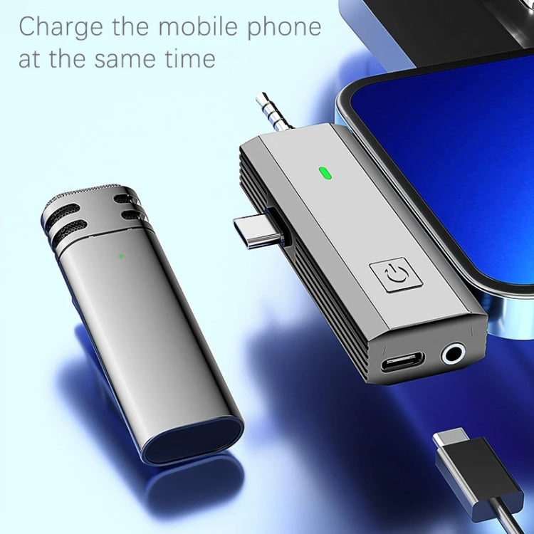 Microfono Lavalier Wireless 3 in 1 per smartphone e fotocamere