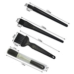 Set 4 spazzole per pulizia tastiera e fotocamera