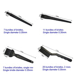 Set 4 spazzole per pulizia tastiera e fotocamera