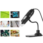 Microscopio portatile USB 50-1000X con luce LED