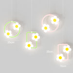 Lampadario LED girasole per cameretta 30x30 cm