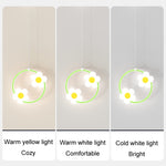 Lampadario LED girasole per cameretta 30x30 cm