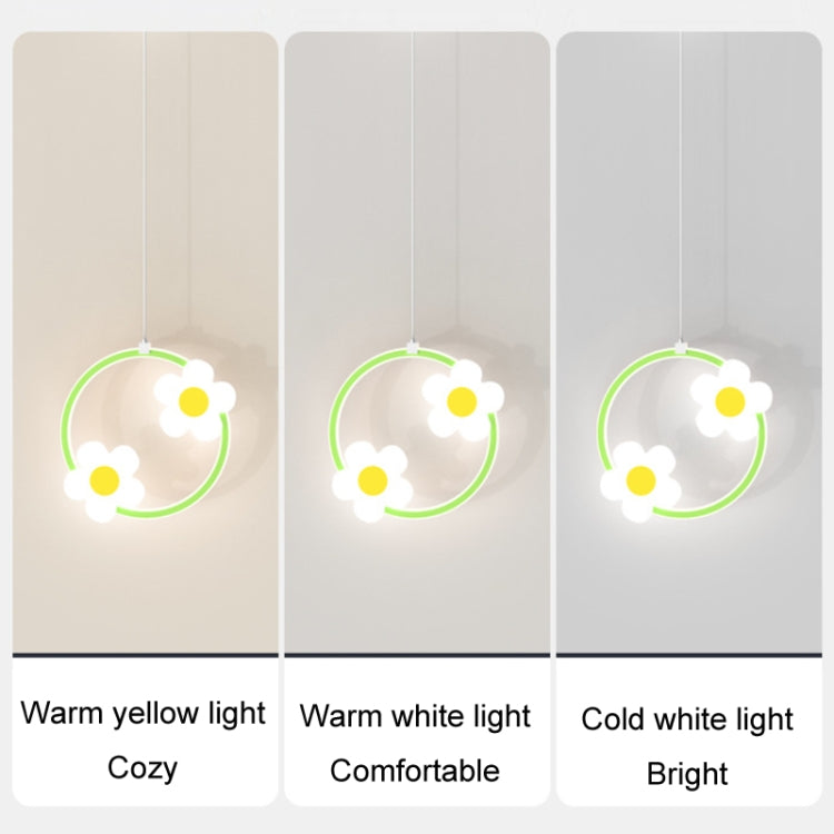 Lampadario LED girasole per cameretta 30x30 cm