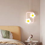 Lampadario LED girasole per cameretta 30x30 cm