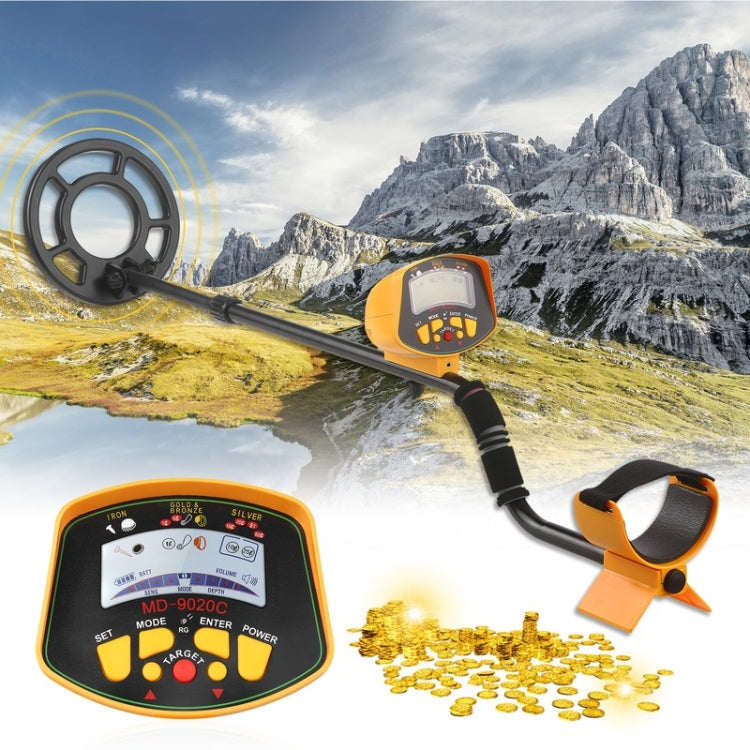 Metal detector MD9020C con display LCD retroilluminato e torcia LED