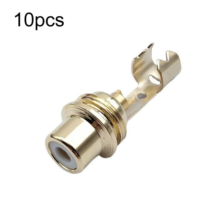 Spina audio femmina RCA Lotus con clip 10 pezzi