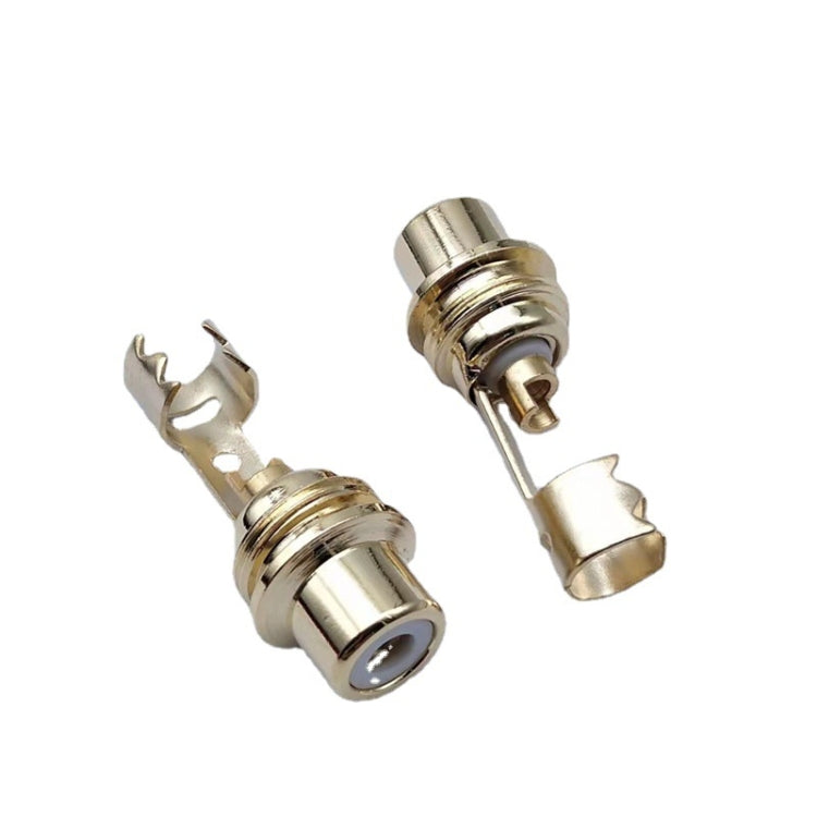 Spina audio femmina RCA Lotus con clip 10 pezzi