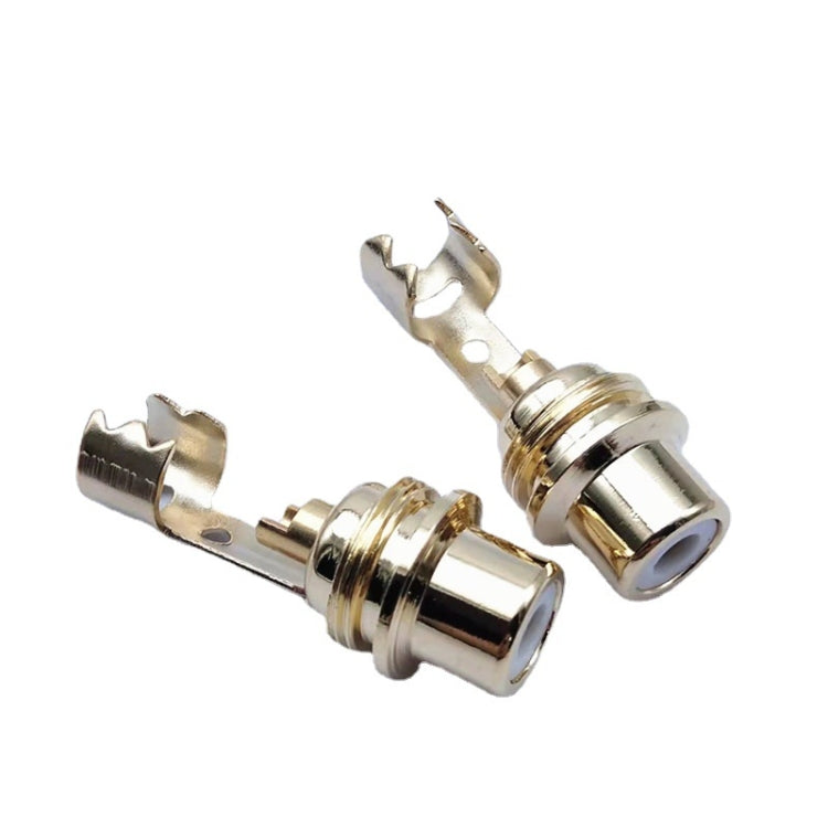 Spina audio femmina RCA Lotus con clip 10 pezzi
