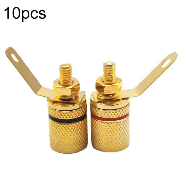Terminali a spina a banana 4 mm placcati in oro 10 pezzi