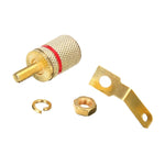 Terminali a spina a banana 4 mm placcati in oro 10 pezzi