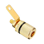 Terminali a spina a banana 4 mm placcati in oro 10 pezzi