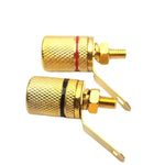 Terminali a spina a banana 4 mm placcati in oro 10 pezzi