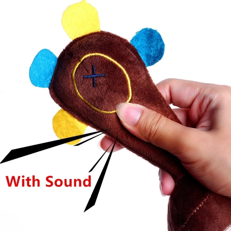 3pcs giocattoli sonori in peluche per cani 25cm
