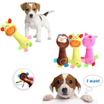 3pcs giocattoli sonori in peluche per cani 25cm