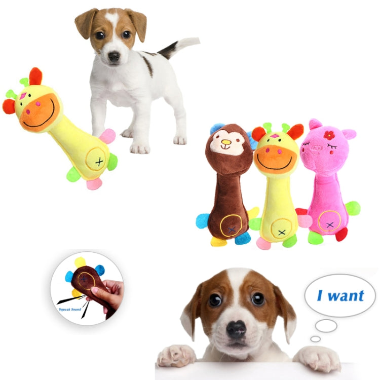 3pcs giocattoli sonori in peluche per cani 25cm