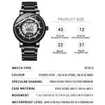 BINBOND B7872 Orologio al quarzo impermeabile luminoso