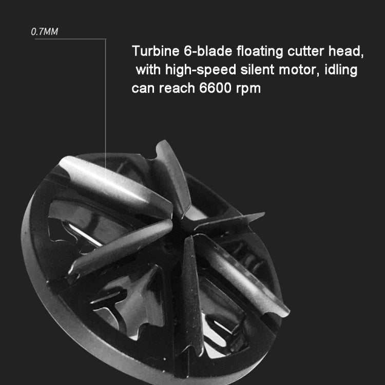 Rasoio elettrico lavabile tascabile ricaricabile USB